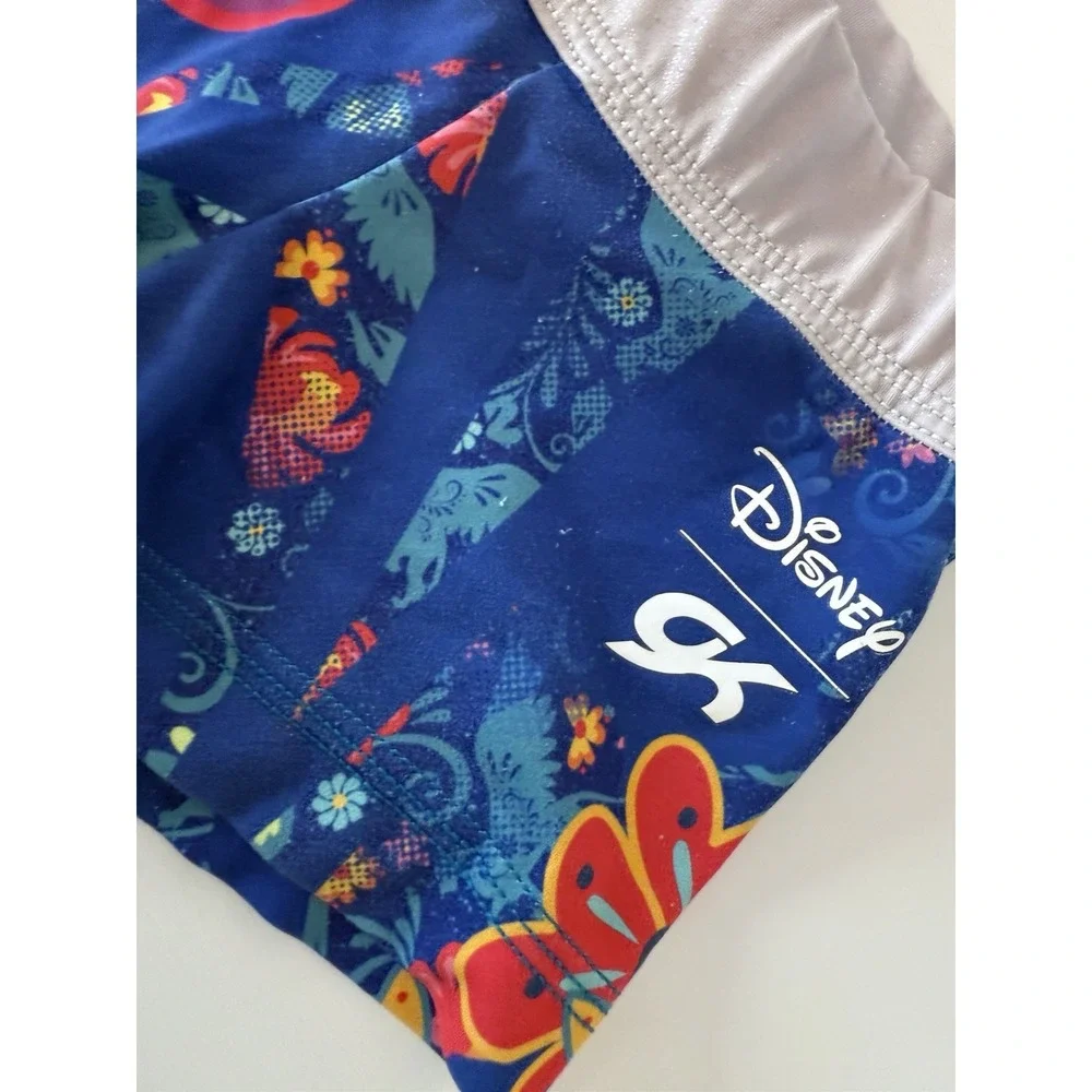 Disney GK CS‎ Compression Shorts Gymnastics Dance Cheer Floral 0136